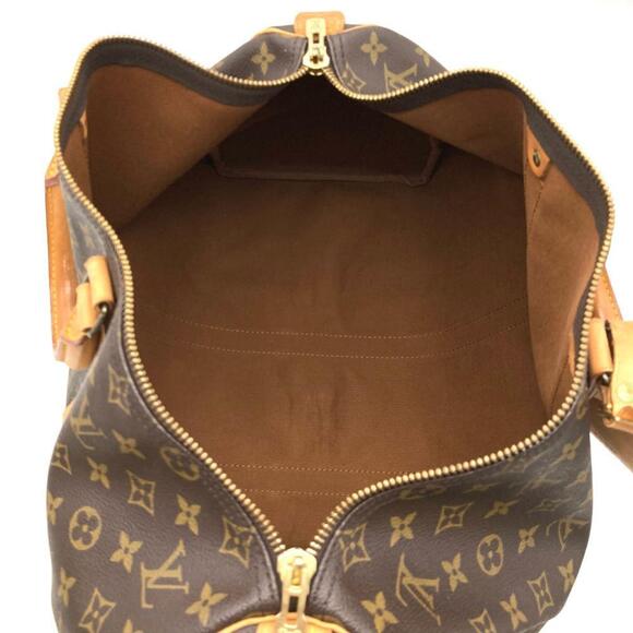 LOUIS VUITTON Authentic Brown Monogram Canvas Keepall 45 Boston Bag - Picture 8 of 10